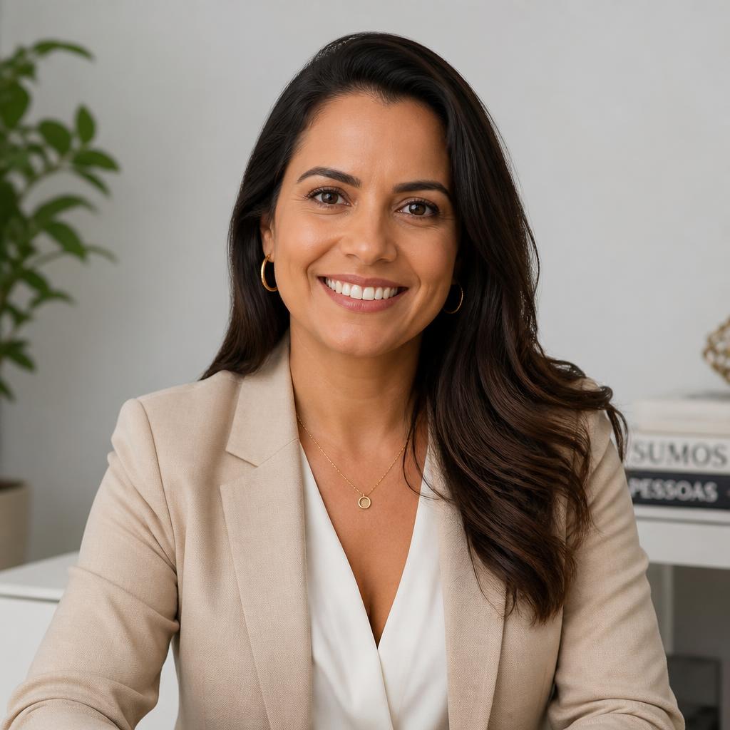 Foto profissional de Letícia Costa, especialista em Recrutamento e Seleção